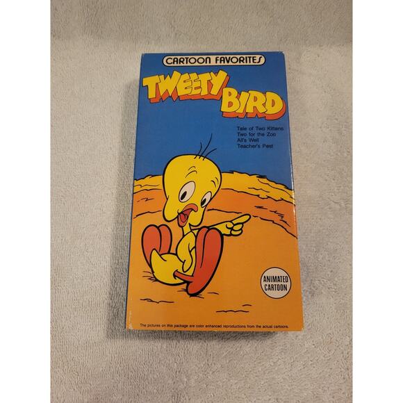 Tweety Bird Looney Tunes 1990s Animated Cartoon Favorites VHS Video Tape - Picture 1 of 3